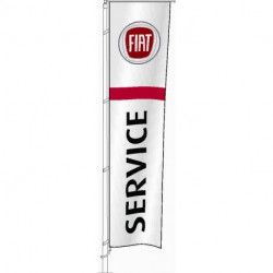 Bandiera Service FIAT 400x100